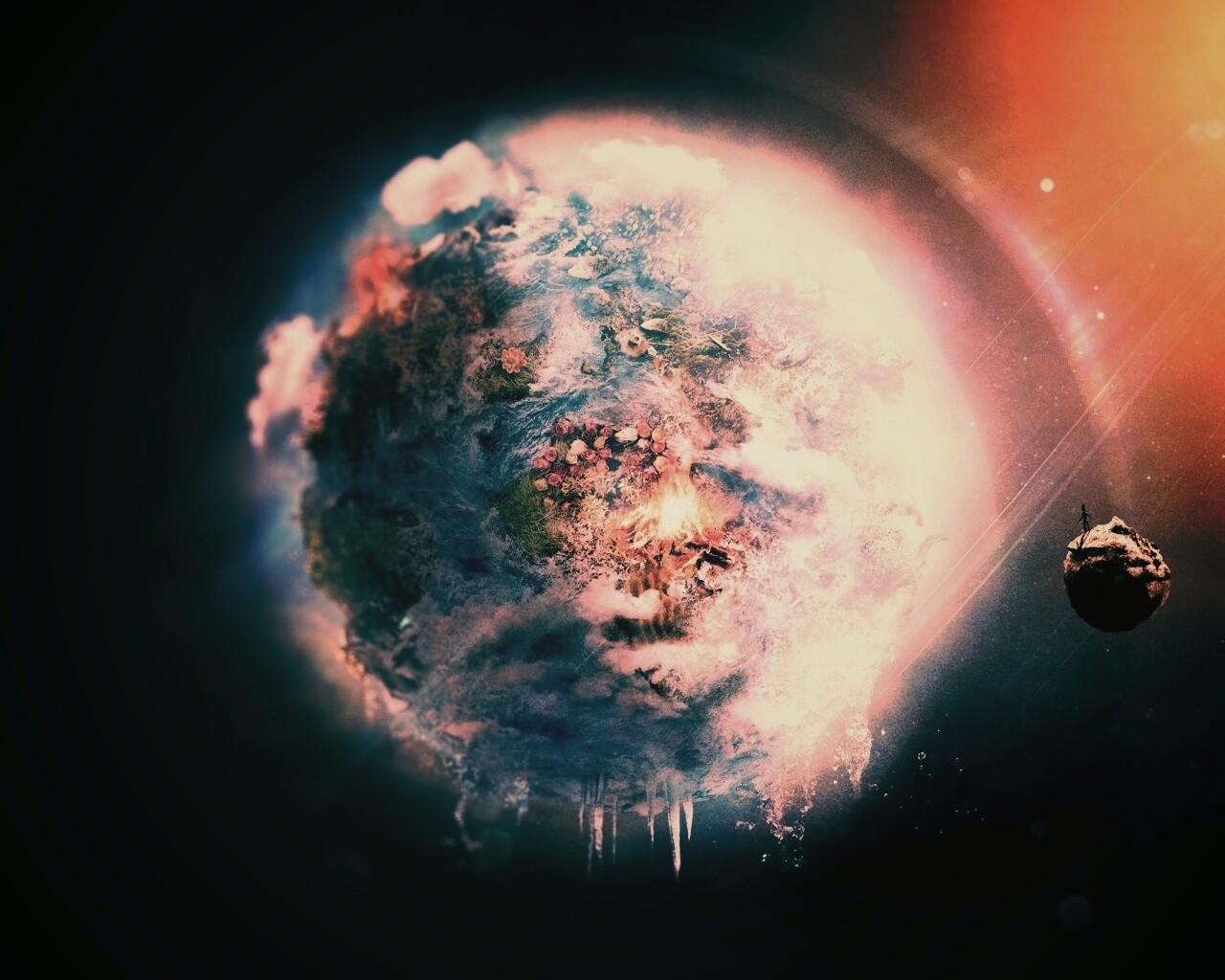 Обледеневшая земля обои