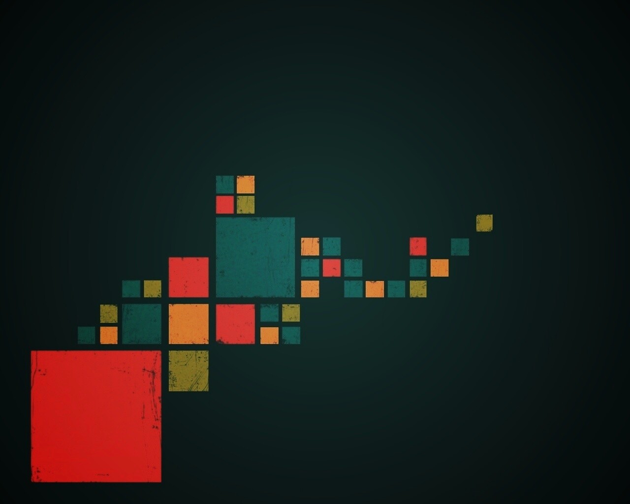 Цветные кубы обои