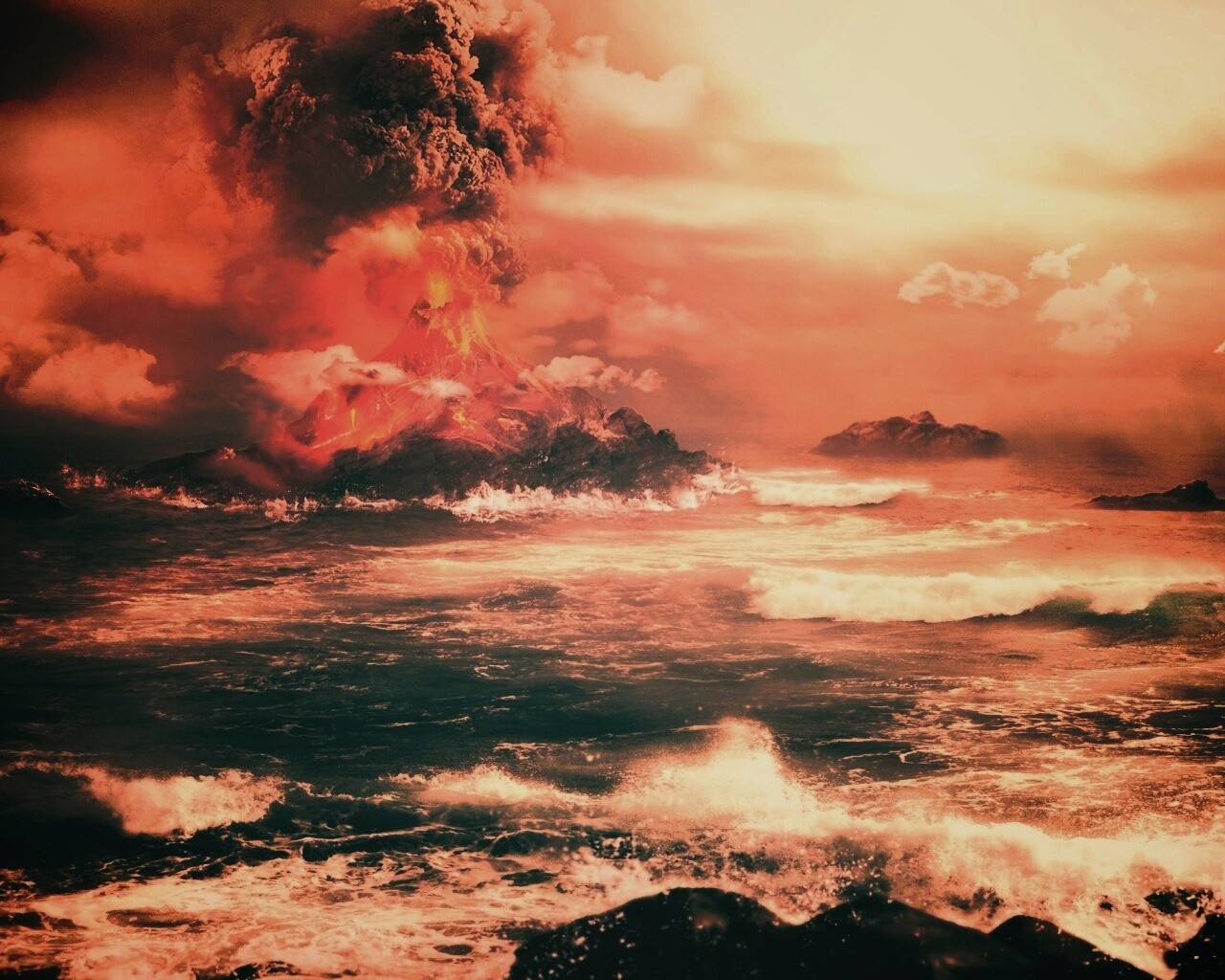 Вулкан обои