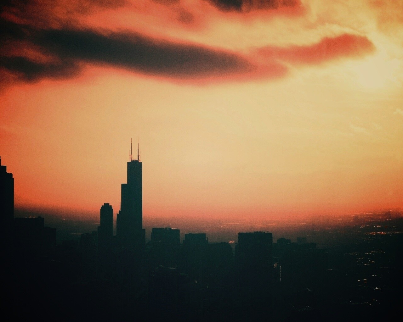 Большой мегаполис обои