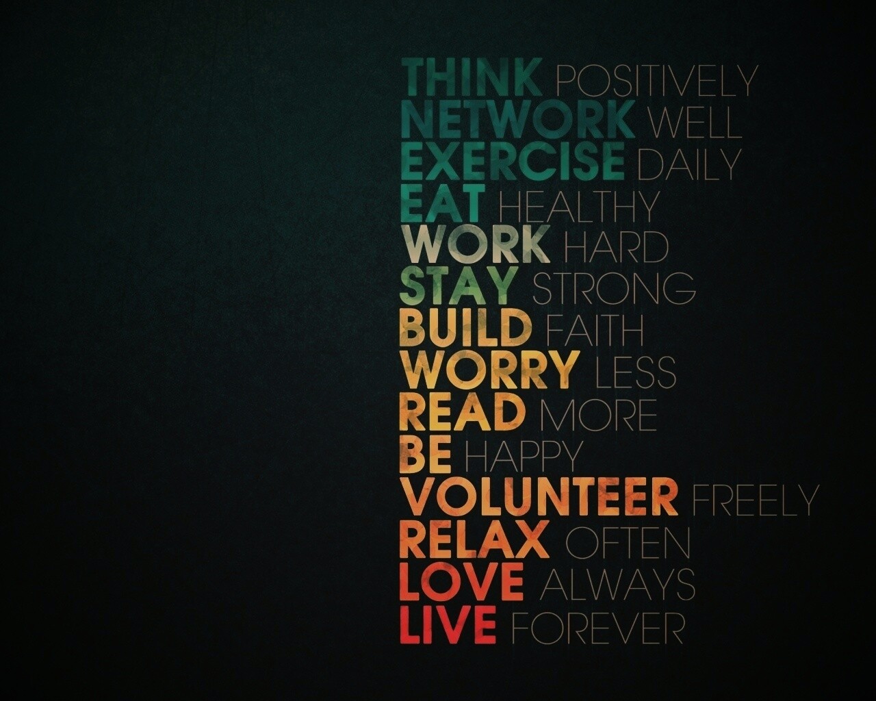 Think possitively обои