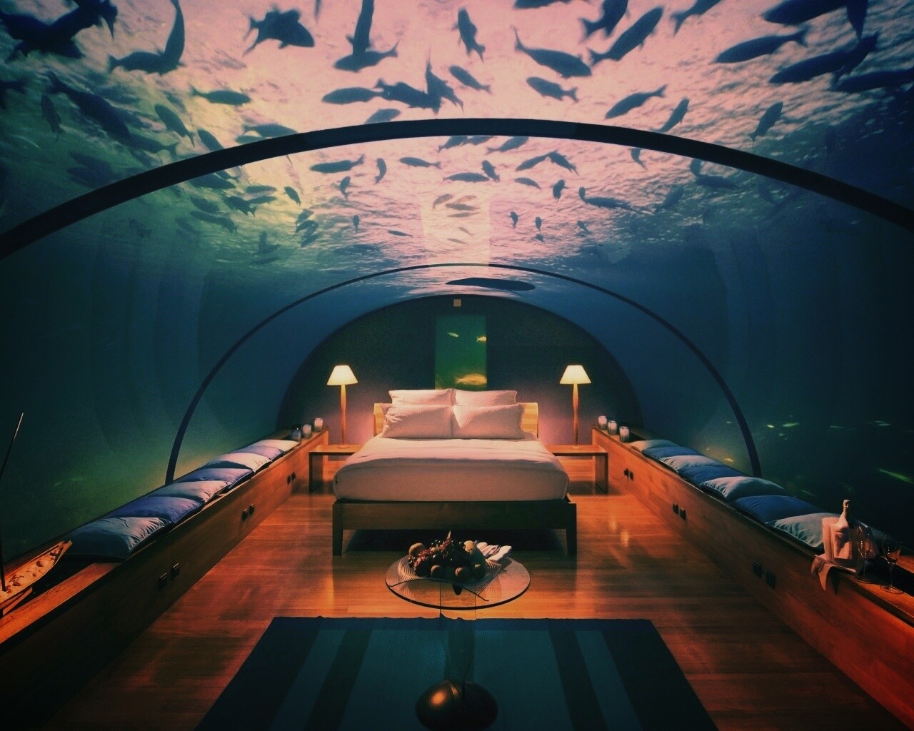 Подводные аппартаменты обои