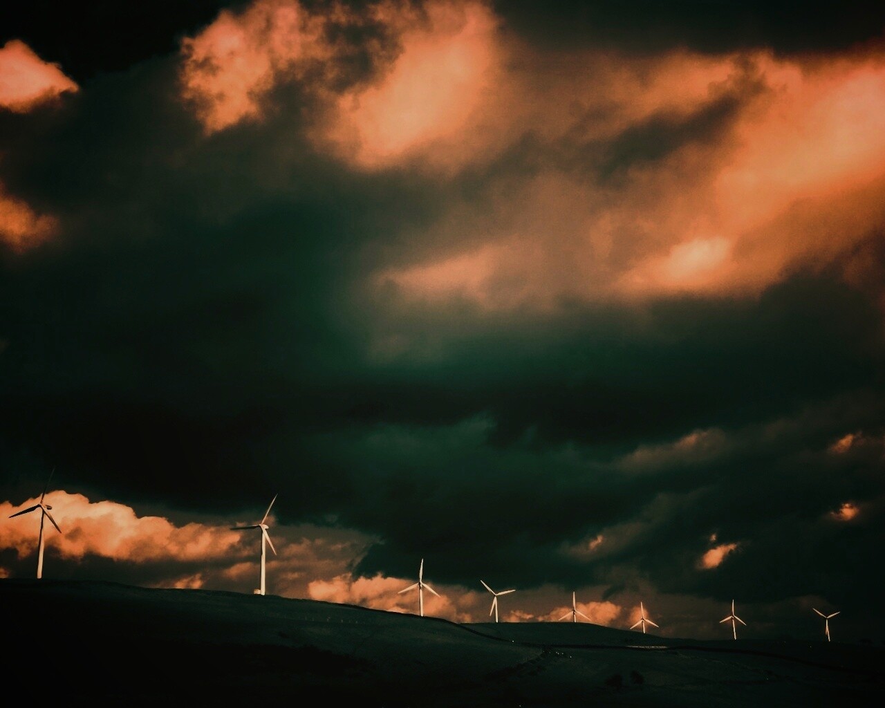 Ветрянные электростанции обои