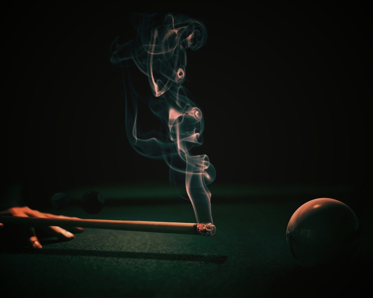 Сигаретный бильярд обои