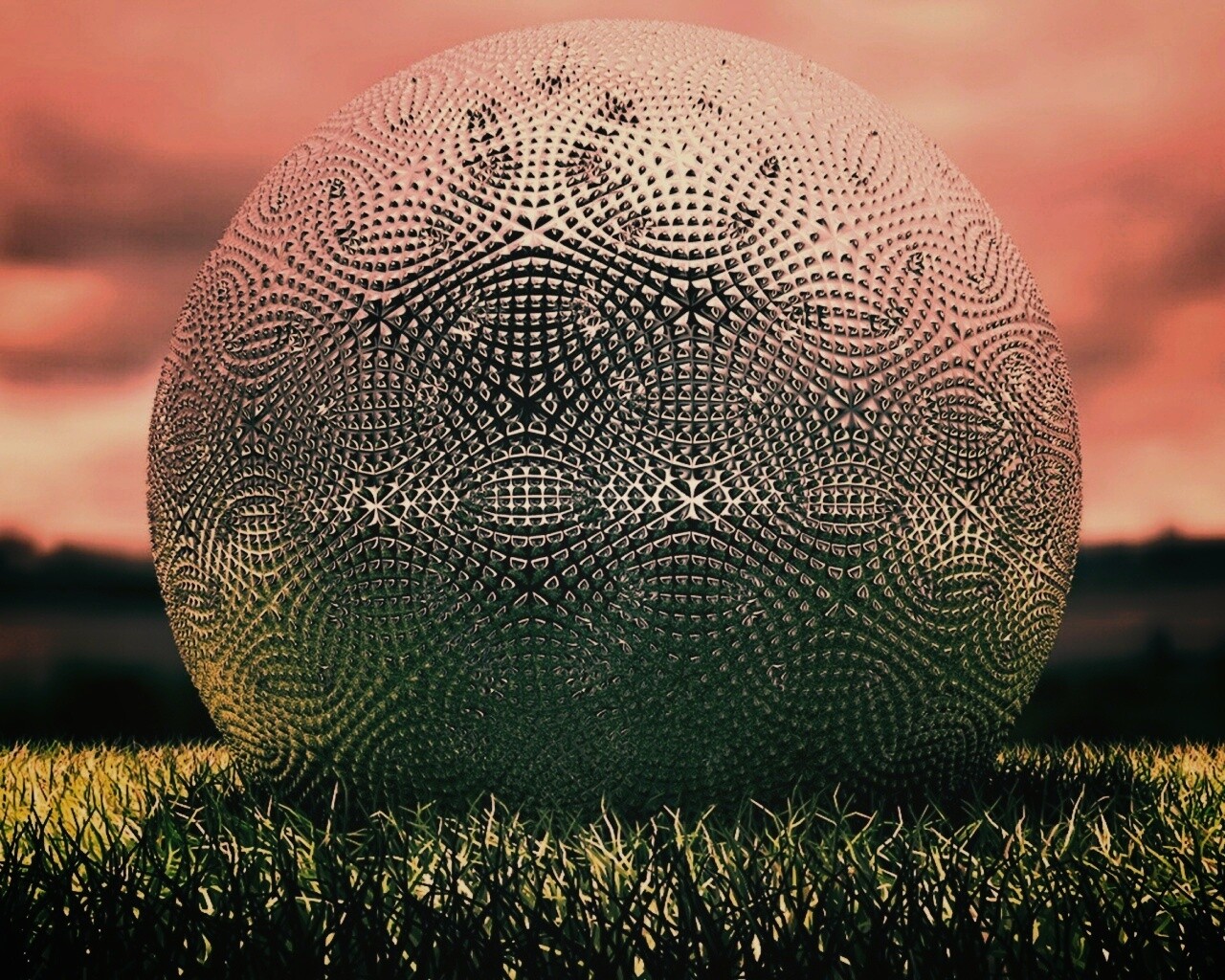 Металлический мяч для гольфа обои