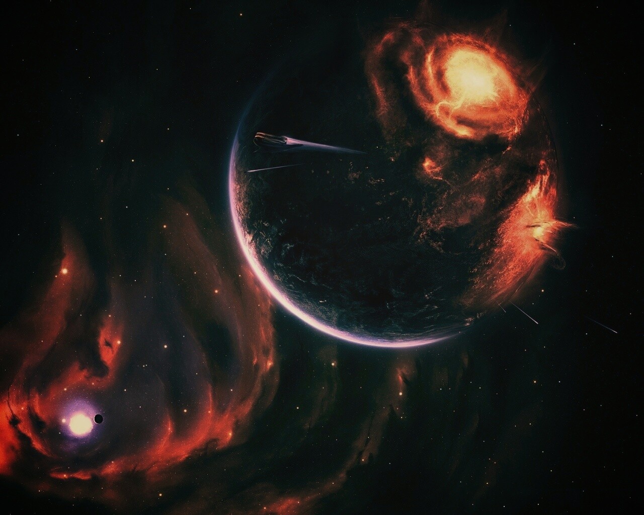 Разрушение планеты обои