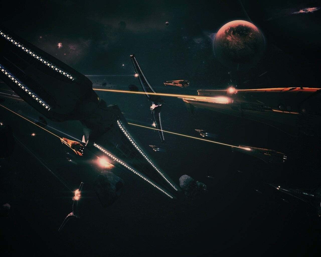 Космическая баталия обои