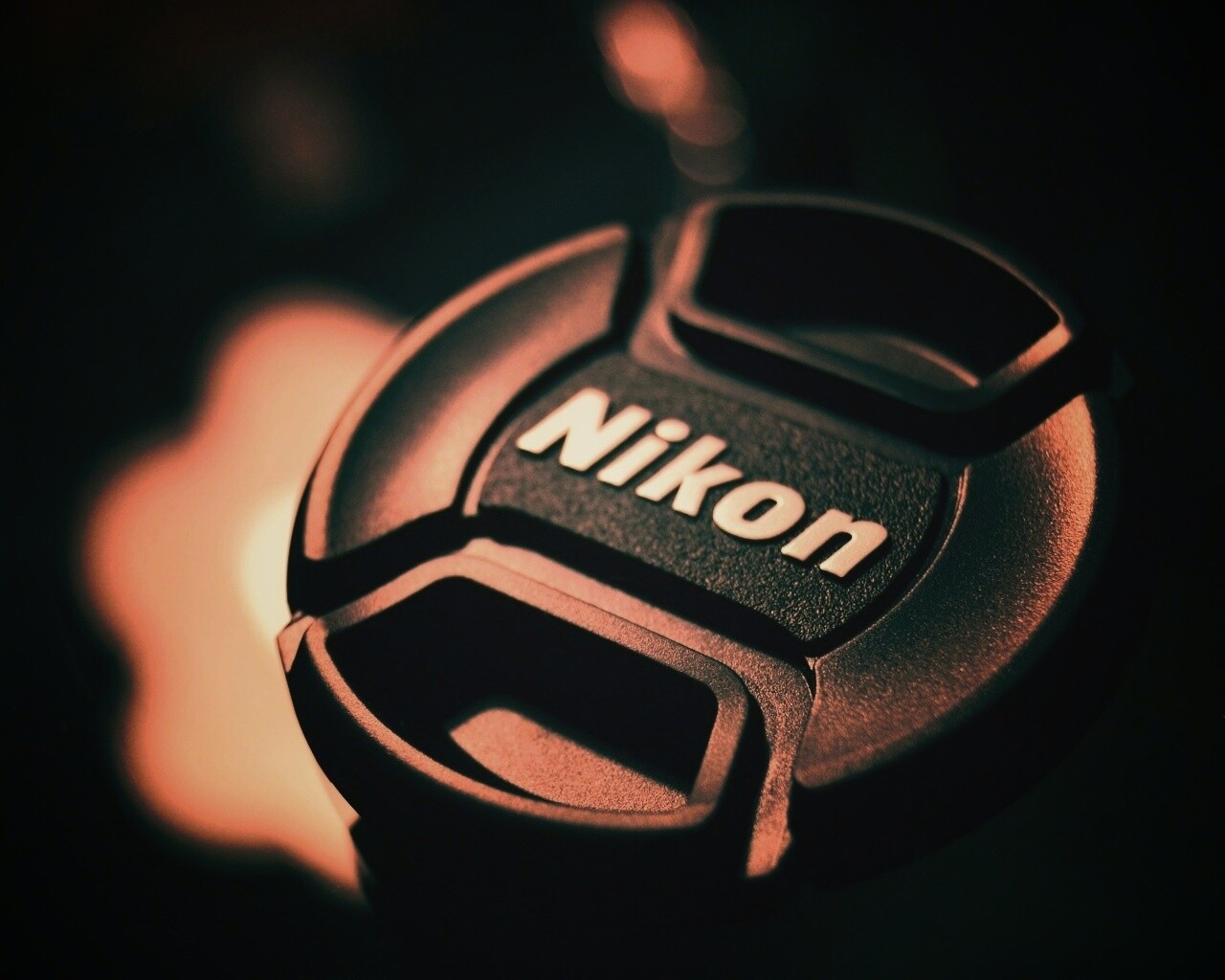 Крышечка от объектива Nikon обои