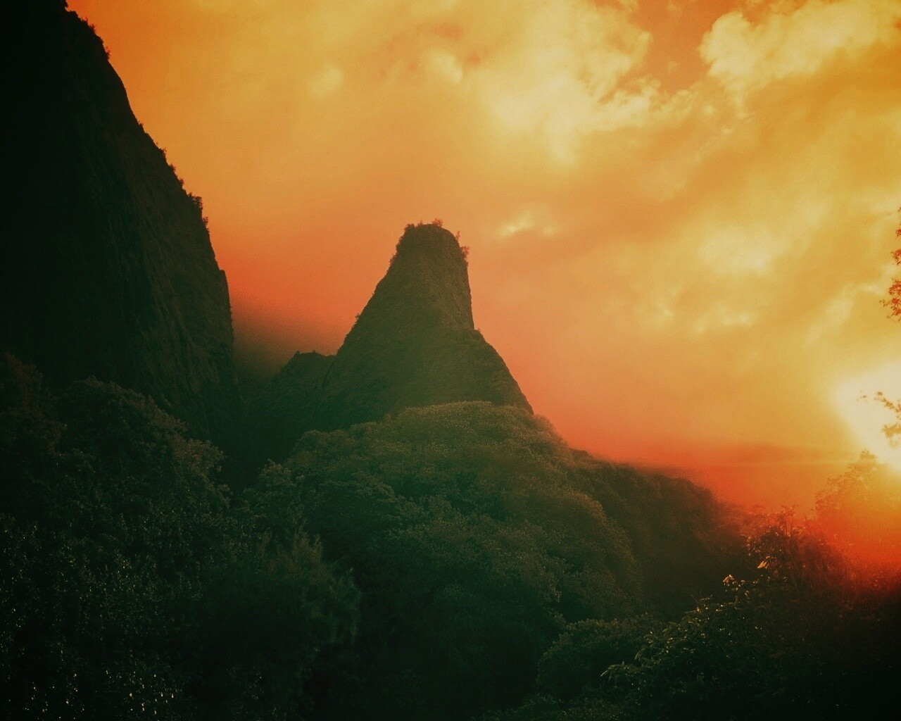 Заросшие джунглями горы обои