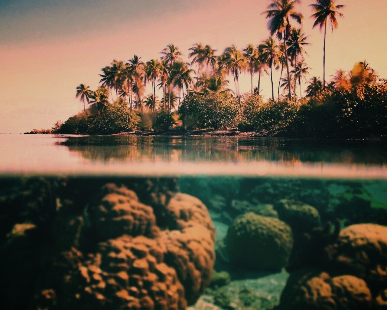 Из-под воды обои