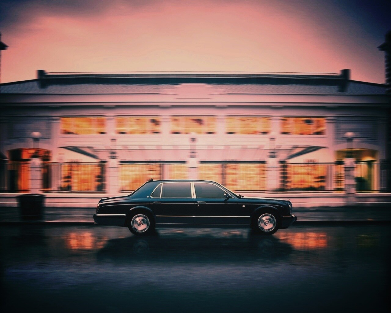 Бентли в городе обои