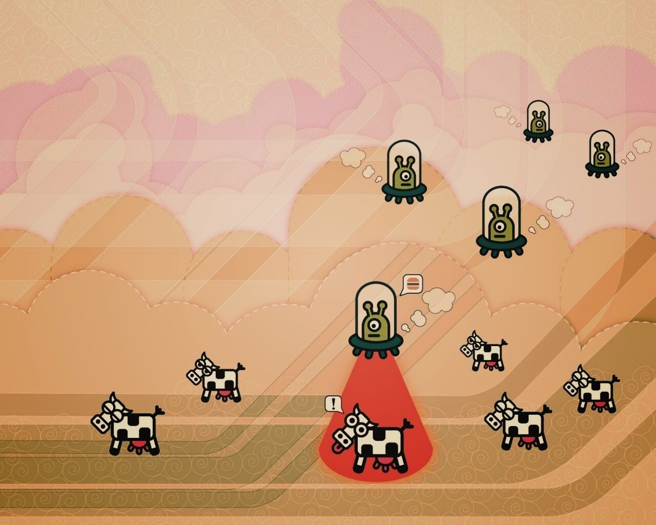 Пришельцы воруют коров обои