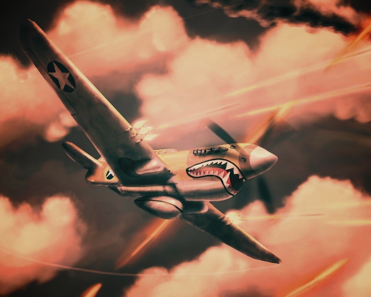 Истребитель акула обои