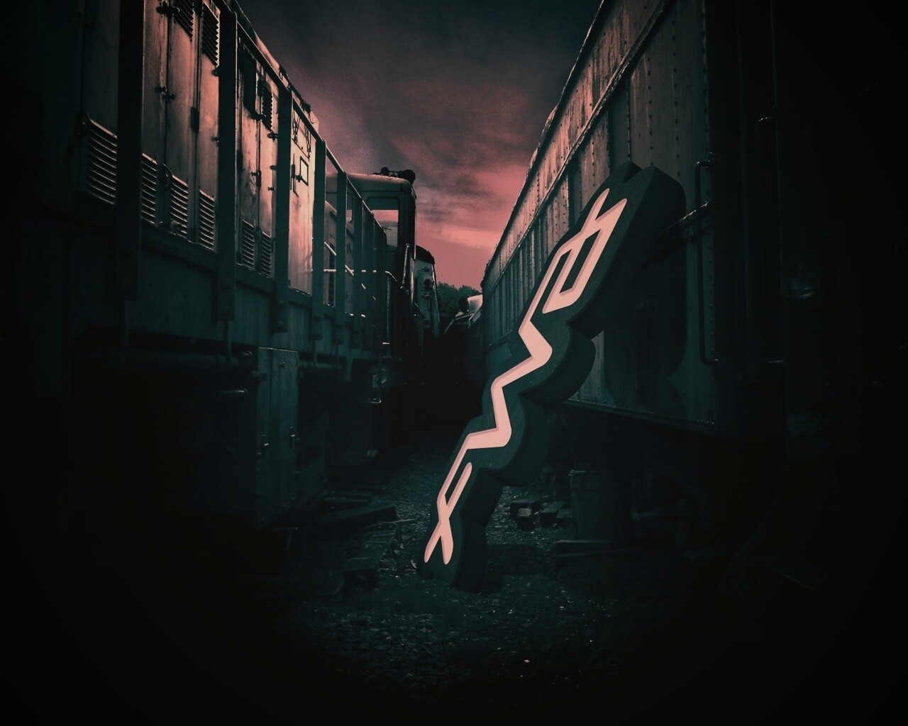 Упавшая вывеска обои