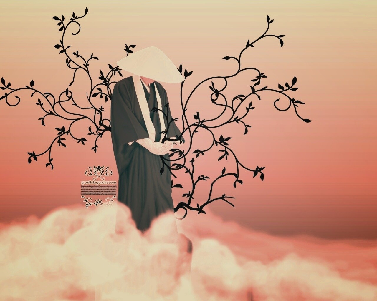 Молящийся монах обои