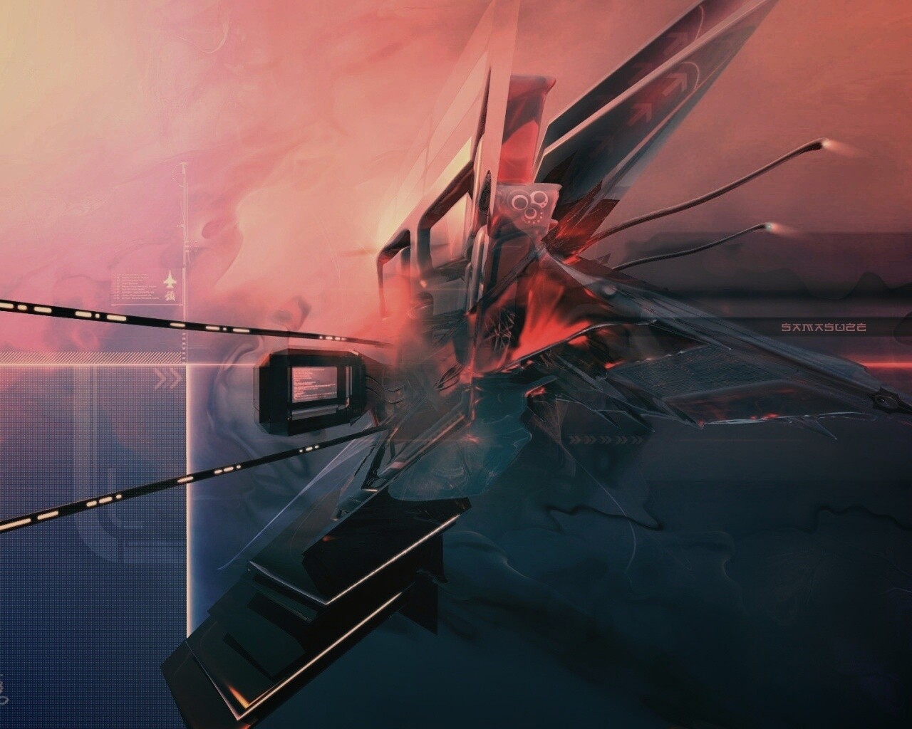 Технологичная абстракция обои