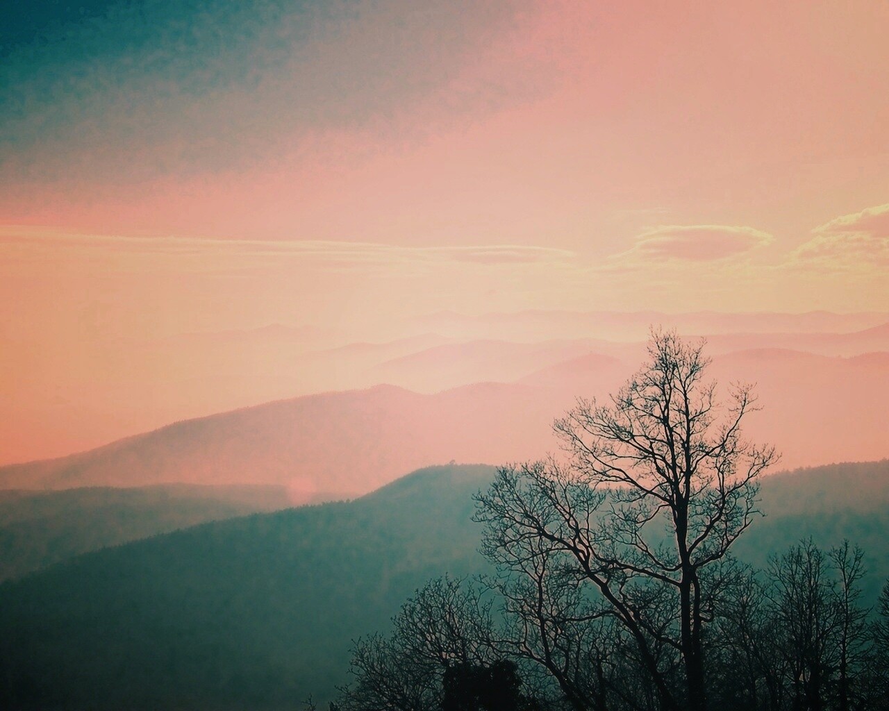 Голубые горы обои