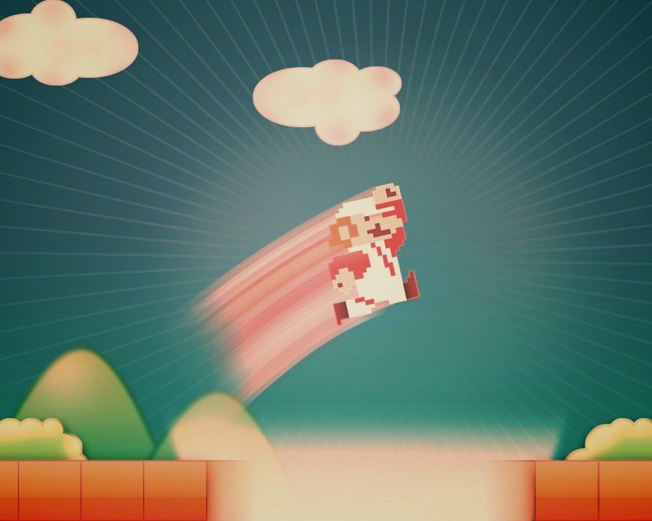 Прыжок Марио обои