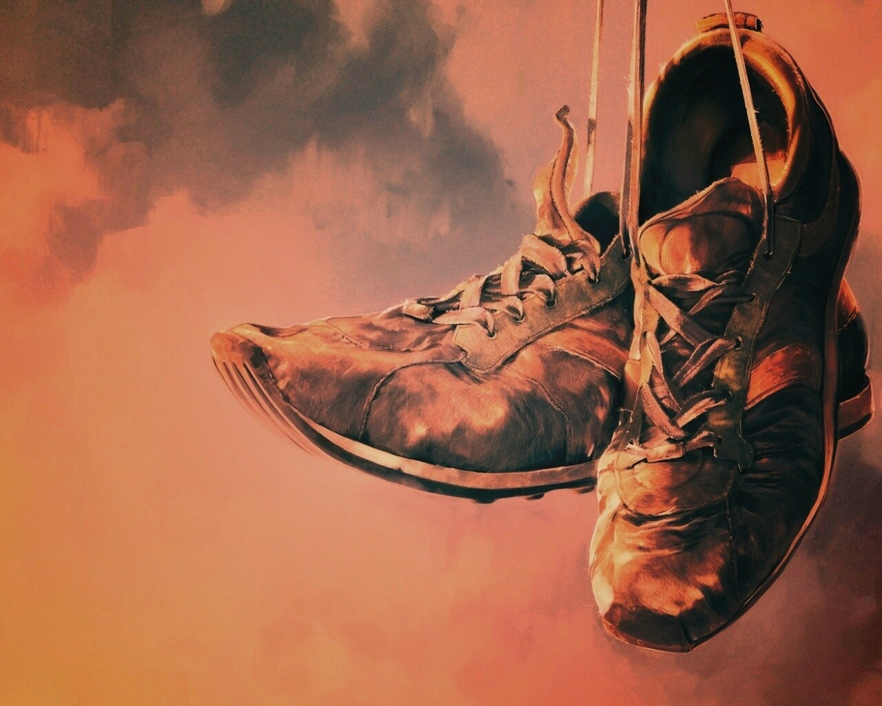 Старые кросовки обои