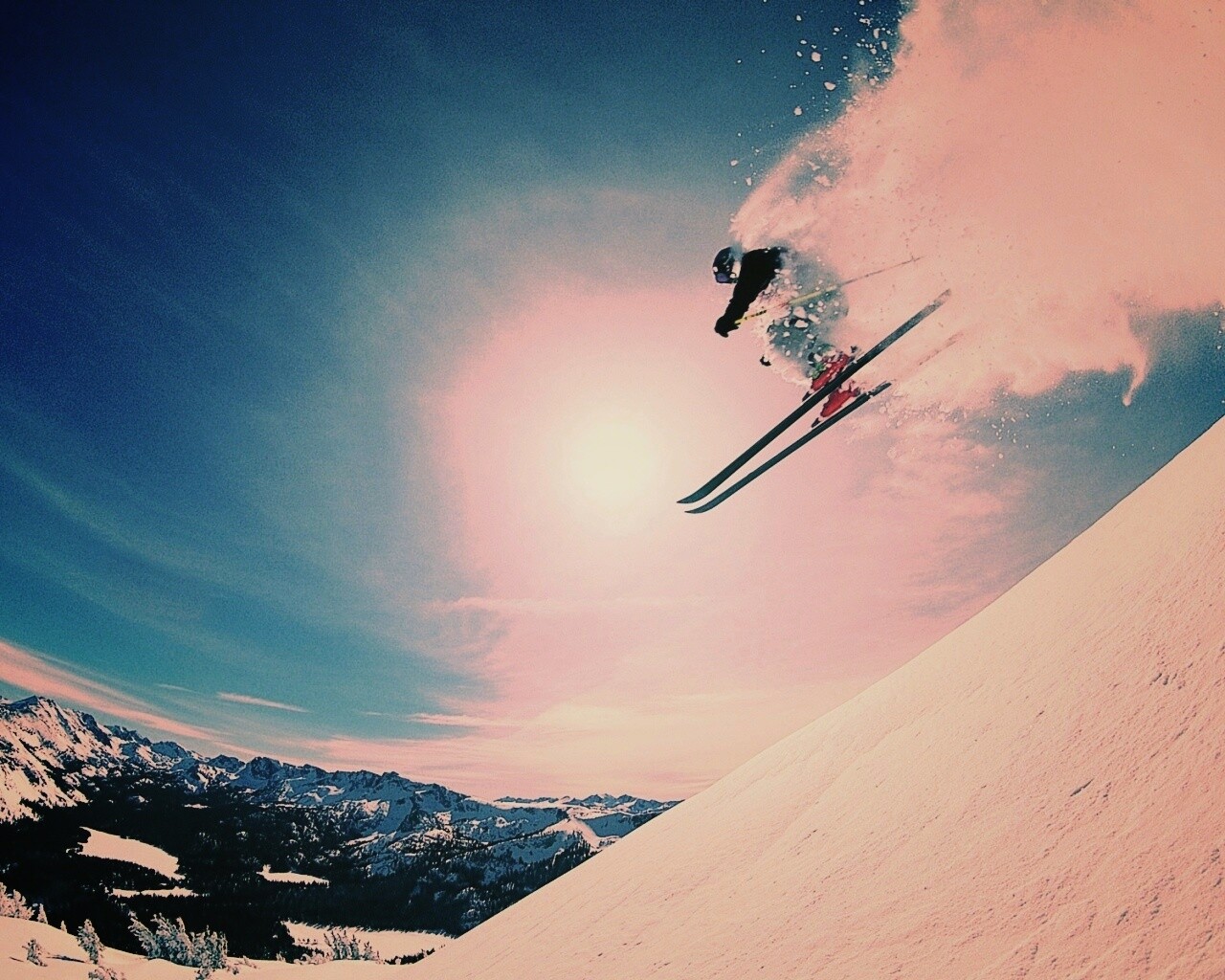 Горнолыжник обои