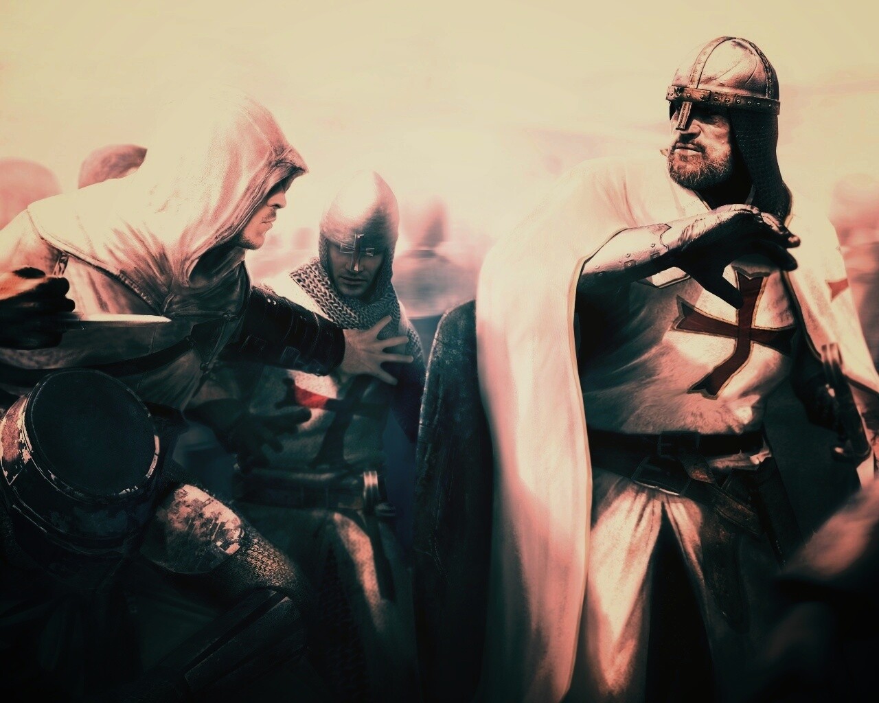 Ассасин убивает томплиера обои