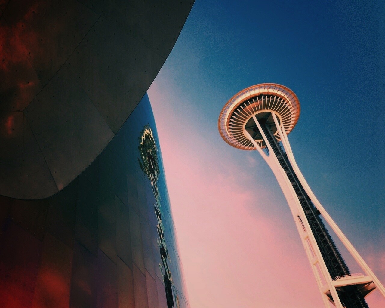 Space Needle Tower обои