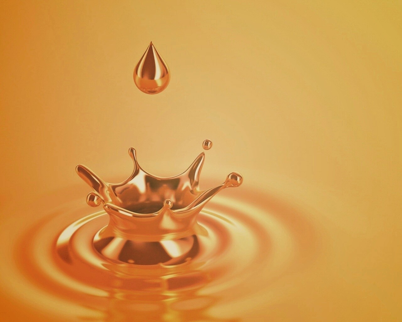 Золотая капля обои