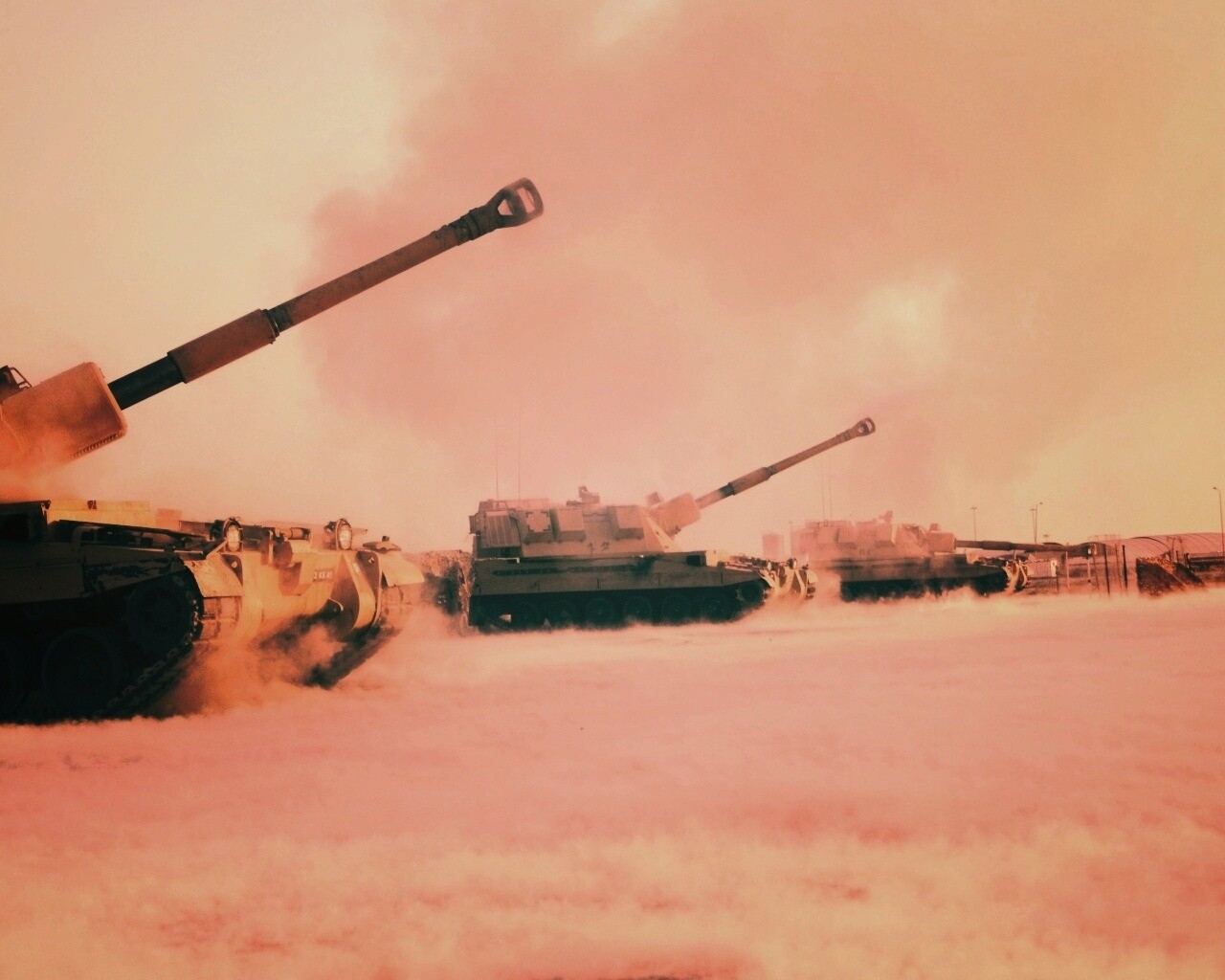 Британская самоходная артиллериская установка обои