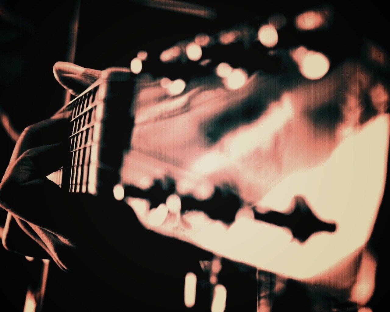 Игра на гитаре обои