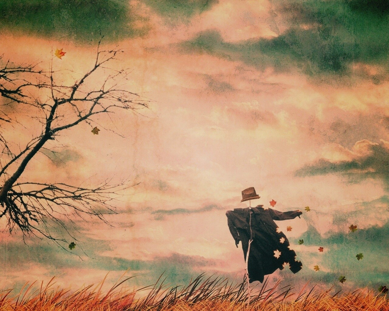 Забытое пугало обои