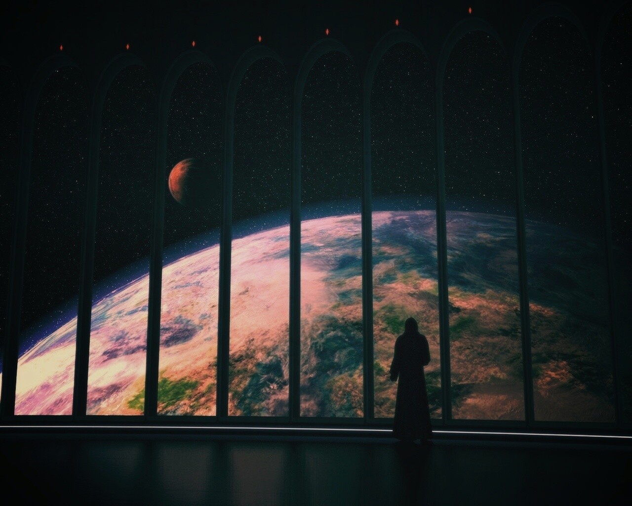 Вид на планету обои