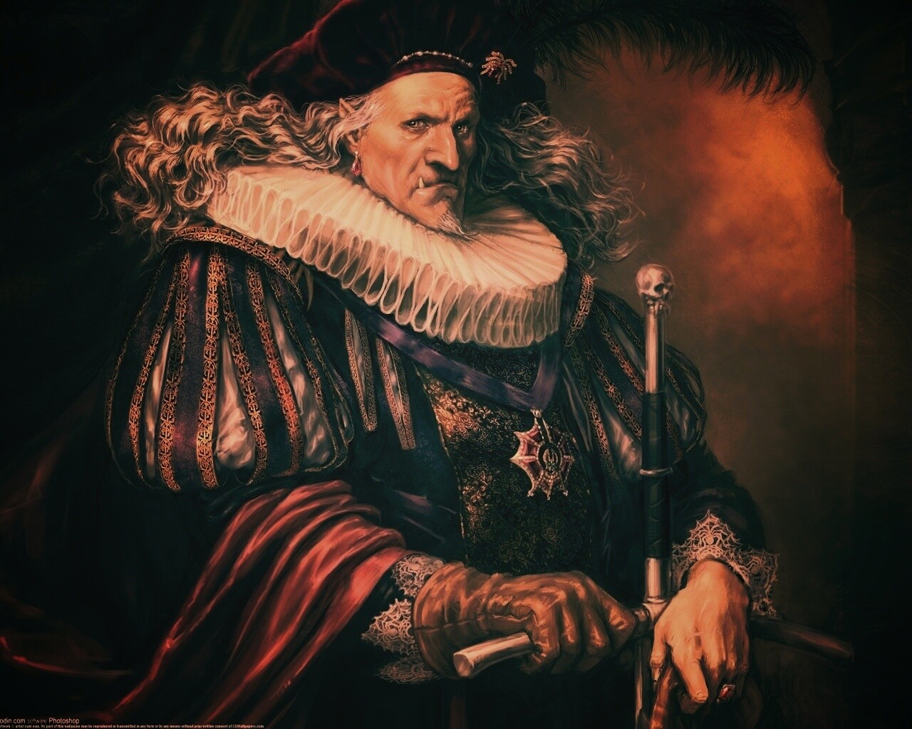 Портрет вампира обои