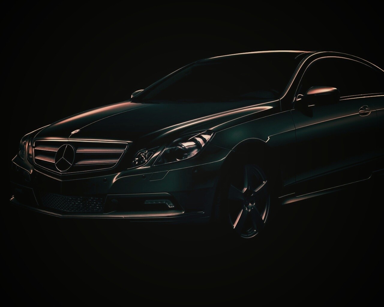 Черный Мерседес обои