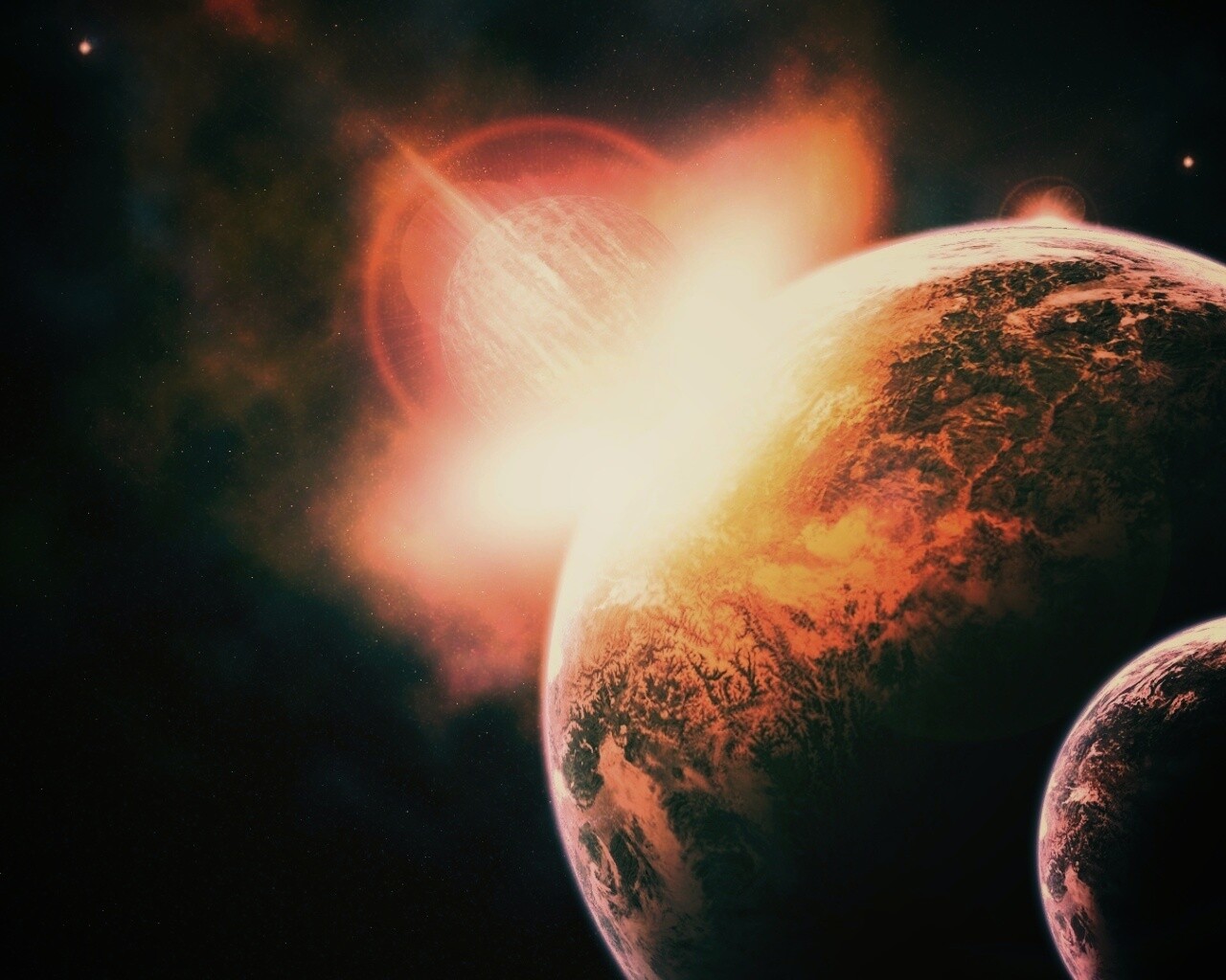 Восход за горизонтом обои