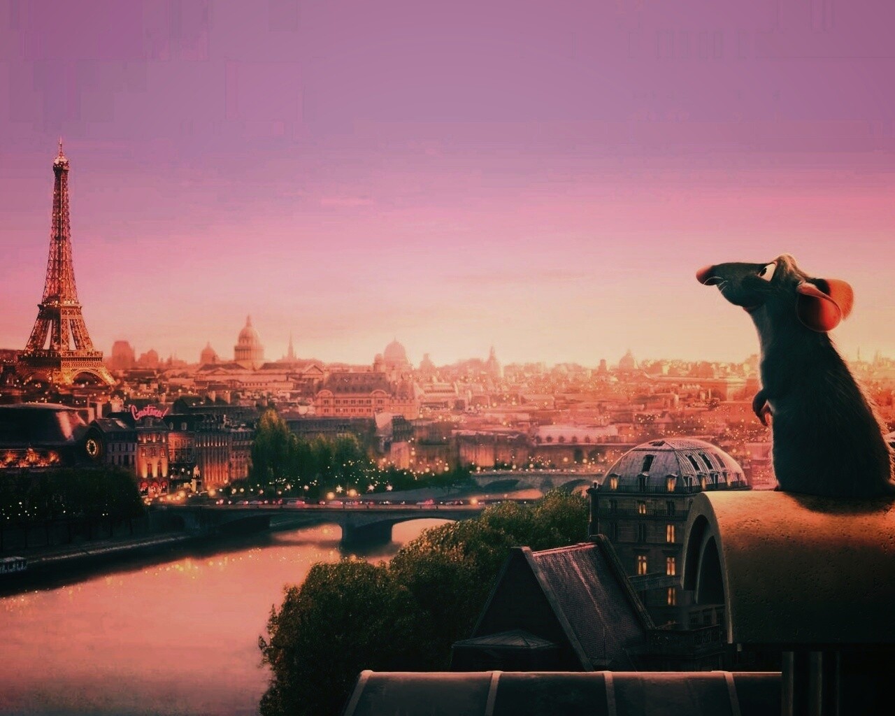 Париж в Рататуе обои