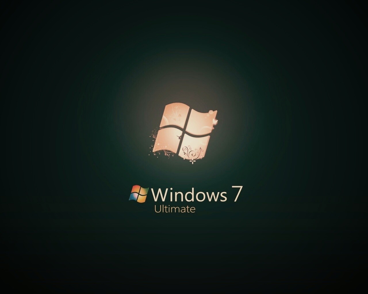Логотип WIndows 7 Ultimate обои