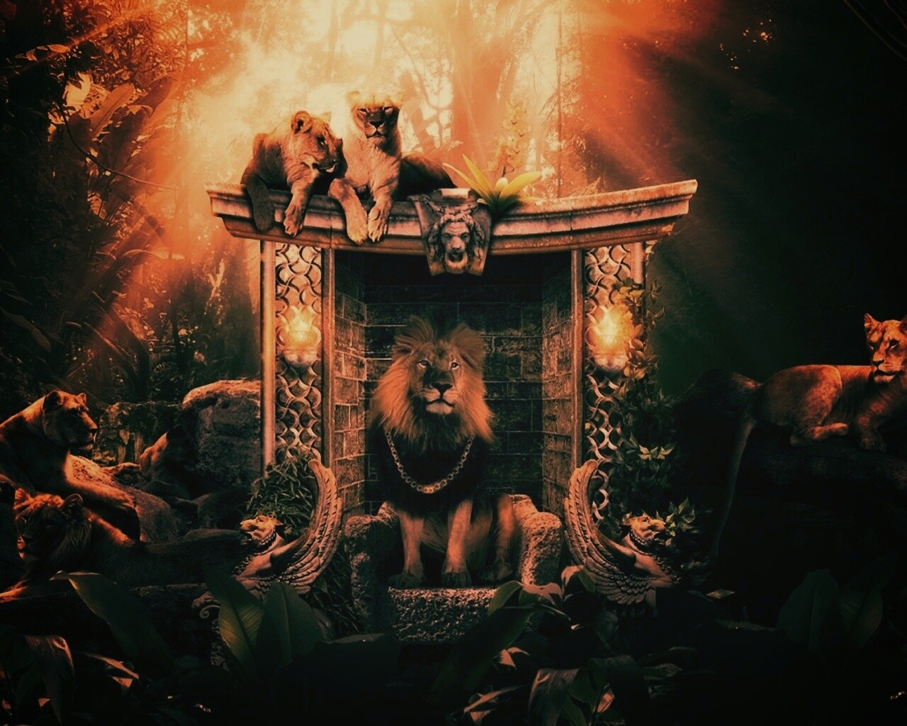 Царь зверей обои