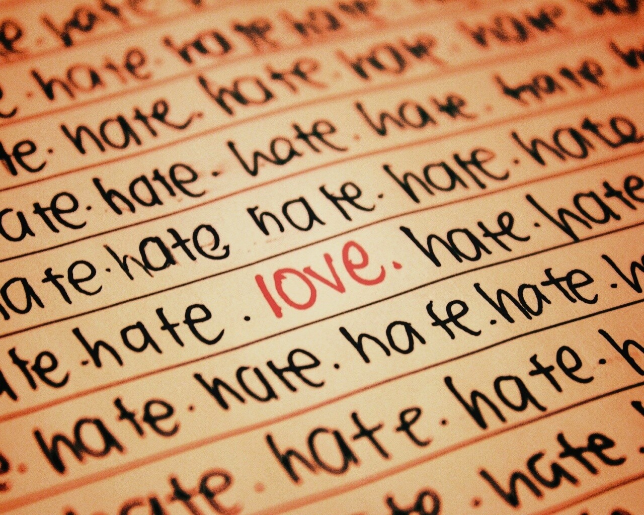 Любовь среди ненависти обои