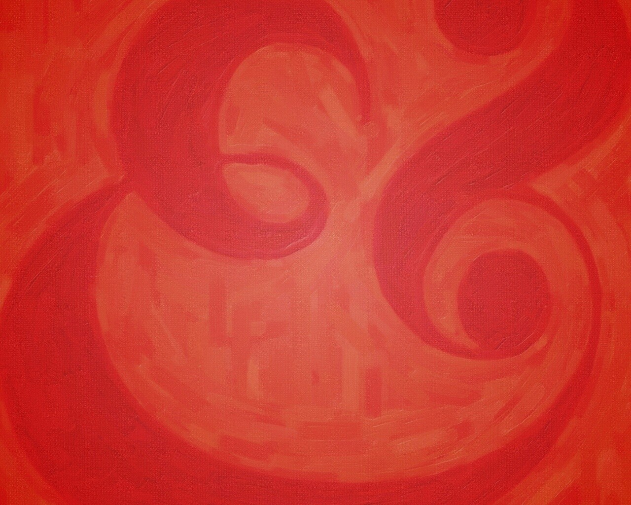 Красные завитушки обои