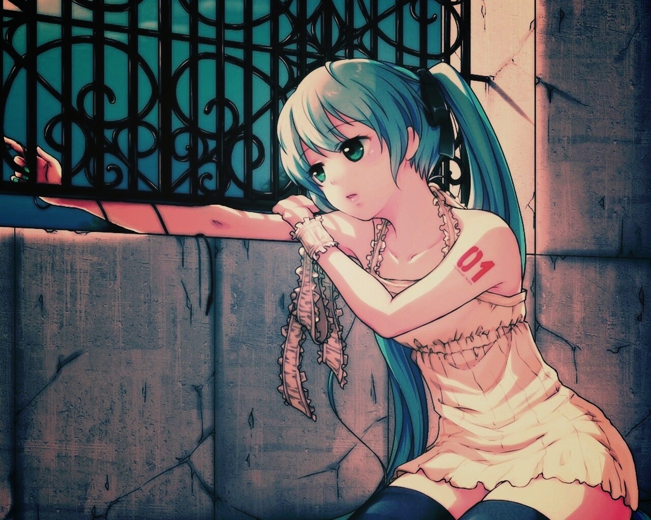 Девушка грустит обои