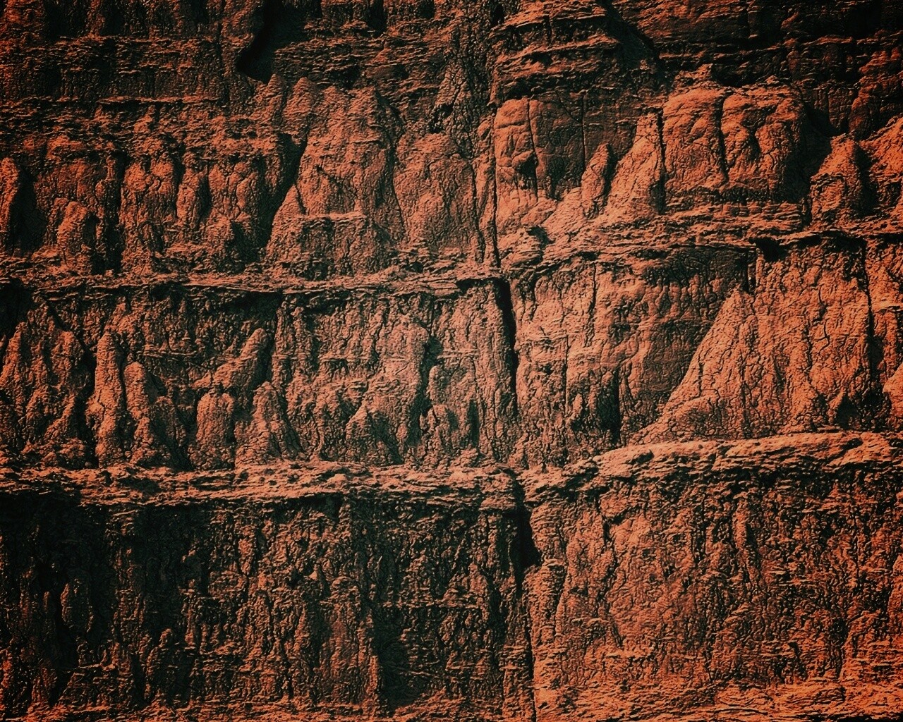 Скалистый обрыв обои