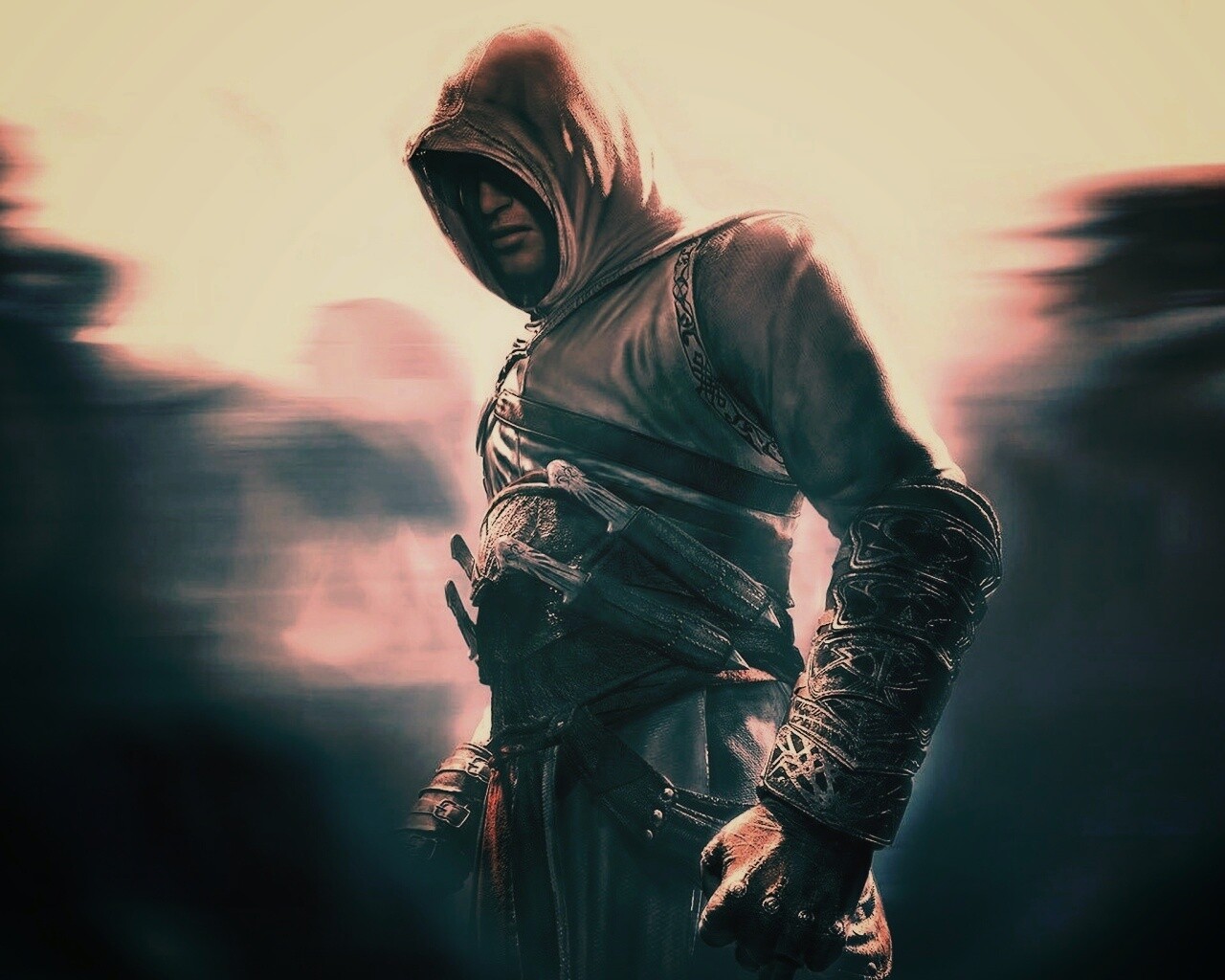 Ассасин в толпе обои