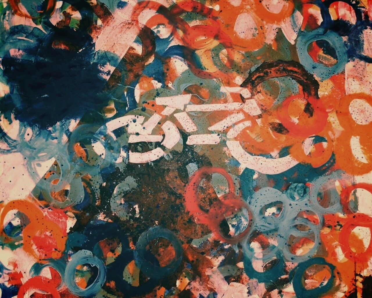 Рисованный через трафарет велосипед обои