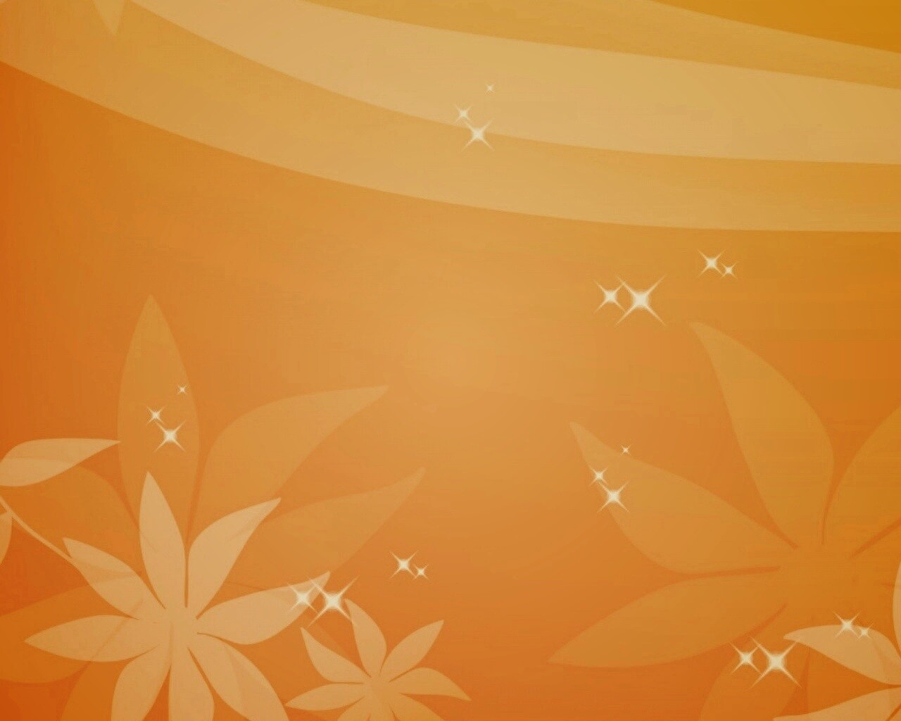 Оранжевый цветочный фон обои