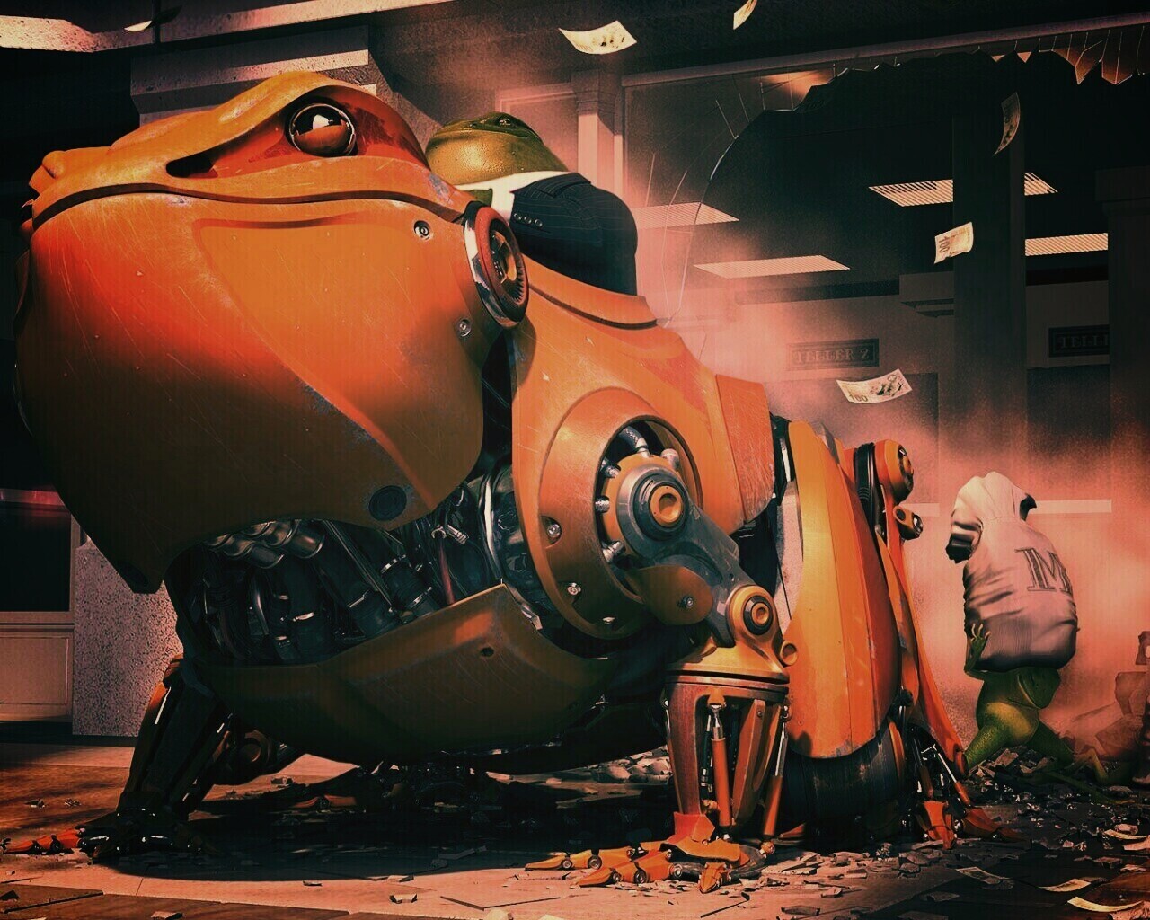 Боевой робот-жаба обои