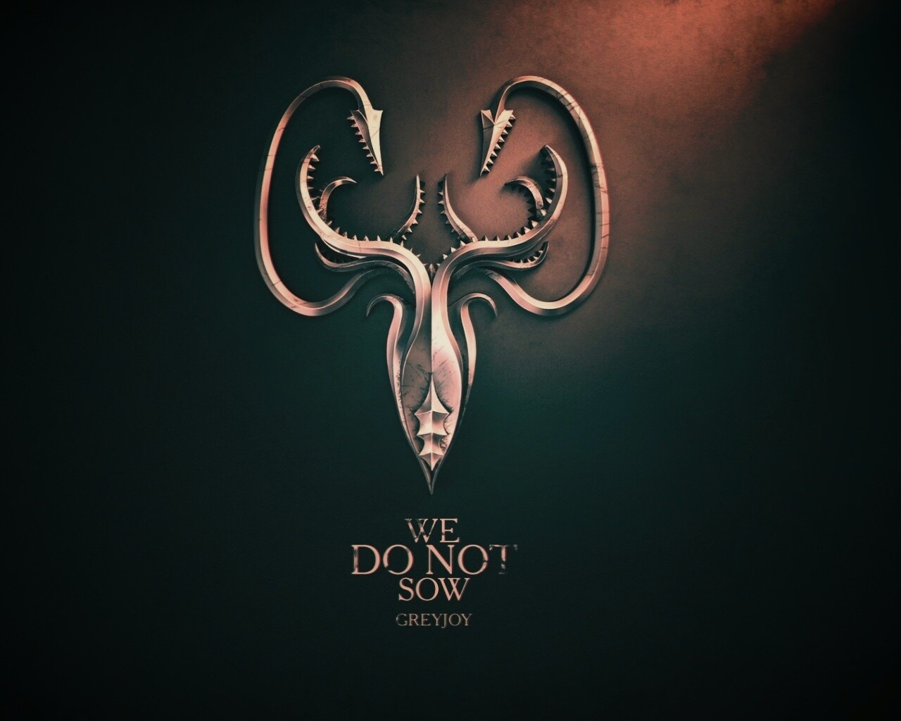 Металлический герб дома Грейджой обои