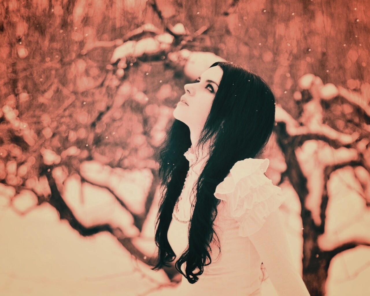 Белоснежная леди обои