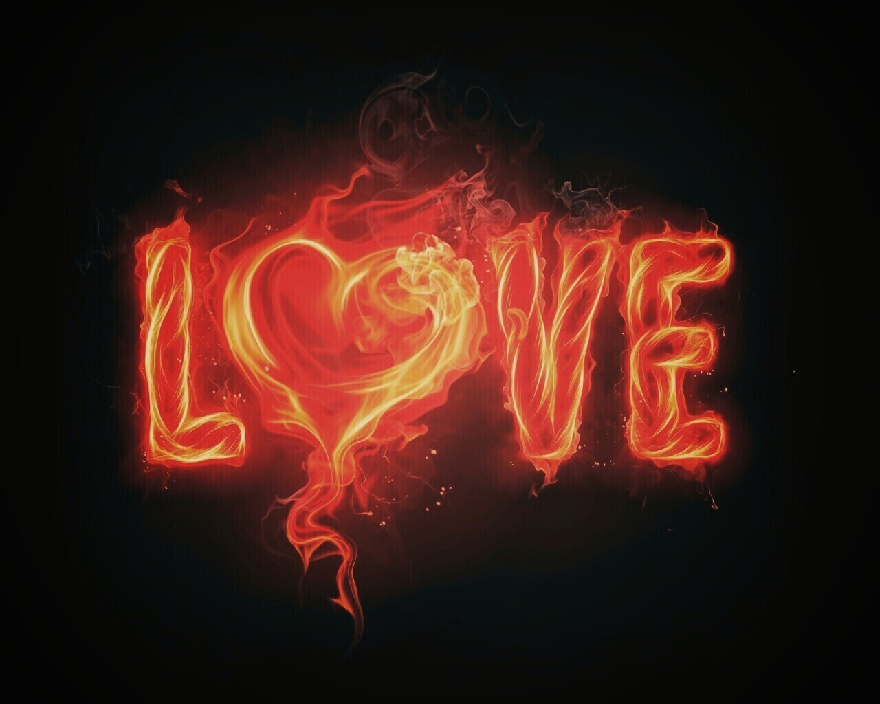 Пламенная любовь обои