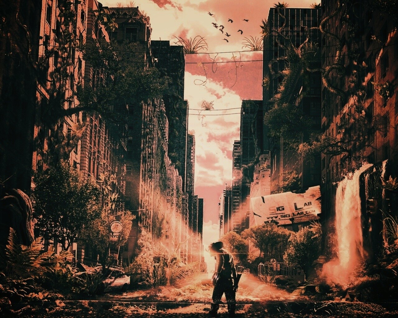 Постапокалиптический мир обои