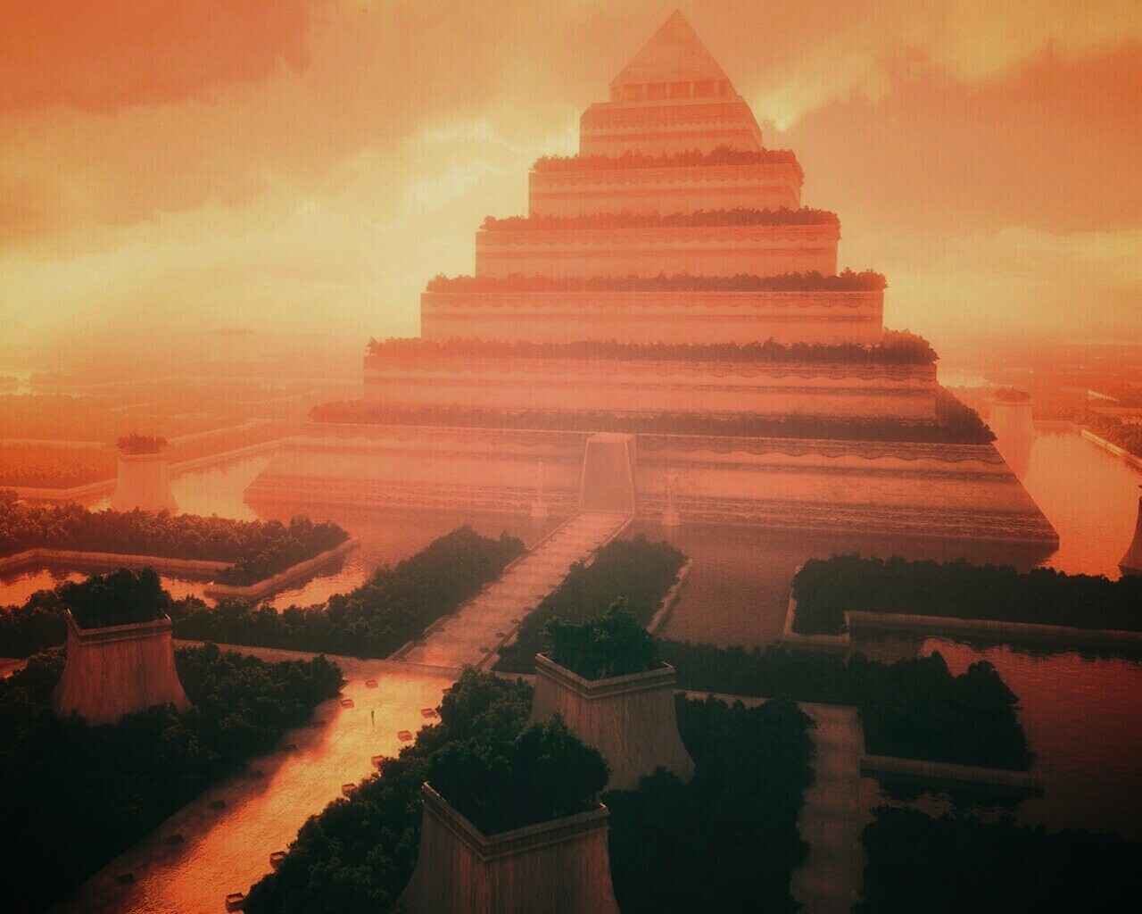 Пирамида обои